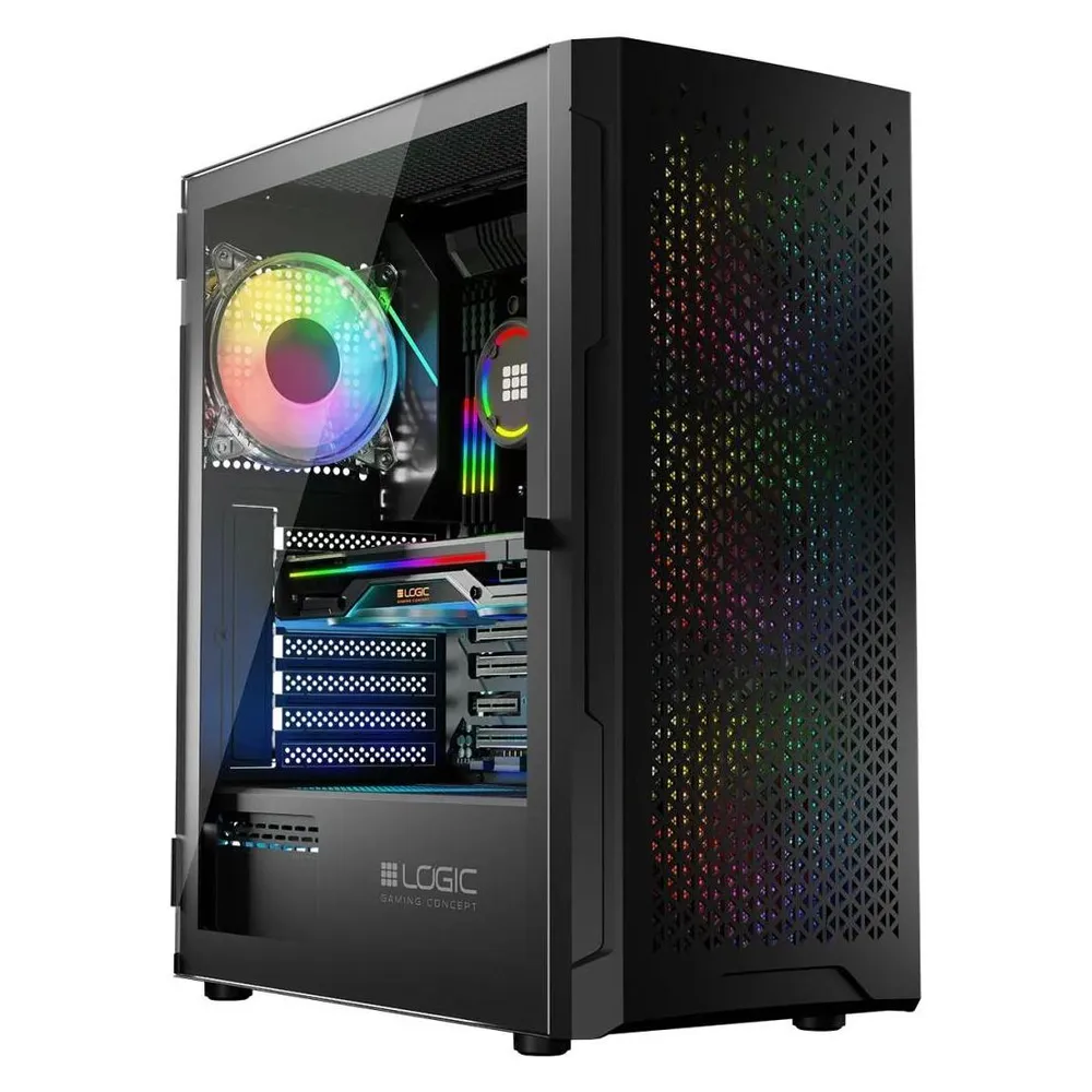 Logic ARAMIS ARGB MINIDI USB-3.0-Gehäuse schwarz