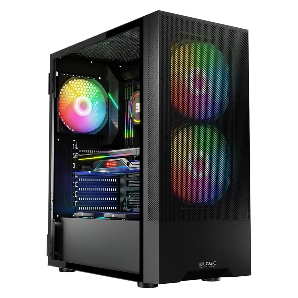 Logic ARYA ARGB MINIDI USB-3.0-Gehäuse schwarz