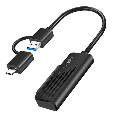 Adapter LogiLink AU0062 USB-C SATA 0,2 m Schwarz