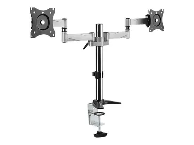 LogiLink Dual monitor desk mount - Befestigungskit für 2 Monitore (einstellbarer Arm)
