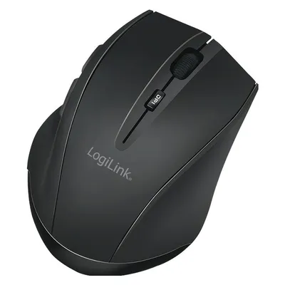 Maus LogiLink ID0032B Bluetooth 5.0 1600 DPI Schwarz 6 Tasten