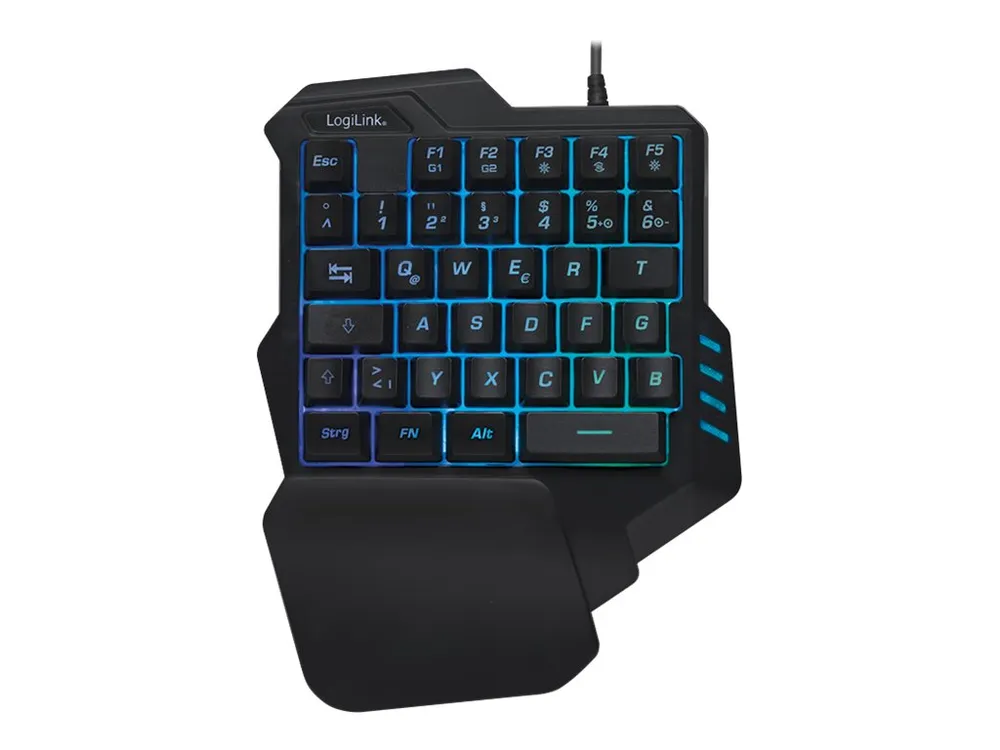 LogiLink ID0181 Gaming - RGB - Rubber Dome - Kabelgebunden - DE