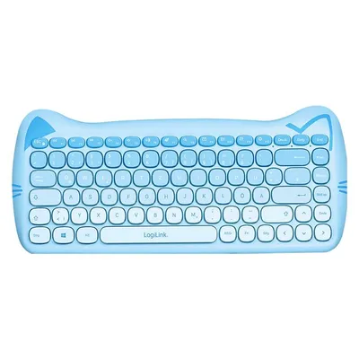 Tastatur LogiLink kabellos mit optischer Maus 85 Tasten Multimedia Deutschland