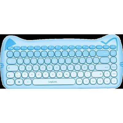 Tastatur LogiLink kabellos mit optischer Maus 85 Tasten Multimedia Deutschland