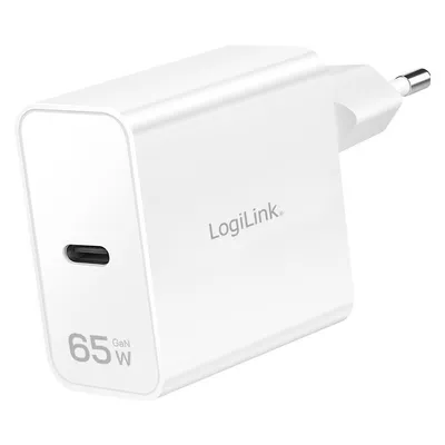 Ladegerät USB-C LogiLink 65W GaN Power Delivery 3.0 Quick Charge 3.0