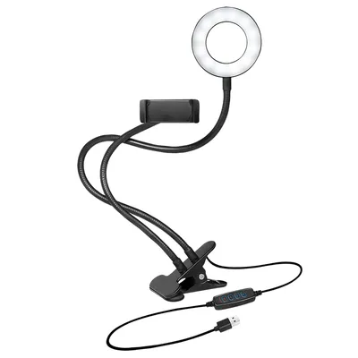 Lichtring LogiLink AA0150 LED 7" USB 10 W Schwarz