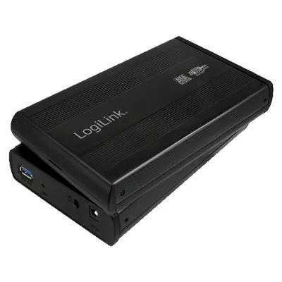 LOGILINK 8,9 cm (3,5") Festplatten-Gehäuse, USB 3.0 zu SATA, schwarz