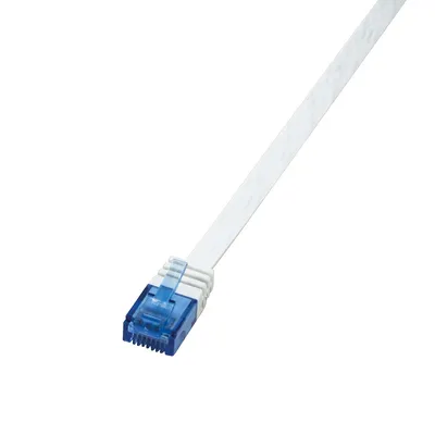 LOGILINK CAT.6 Patchkabel, slim, 1 m, weiß