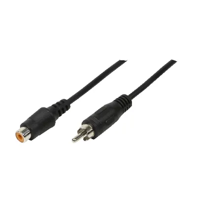 LOGILINK Cinchverlängerung CA1033, 10 m, schwarz