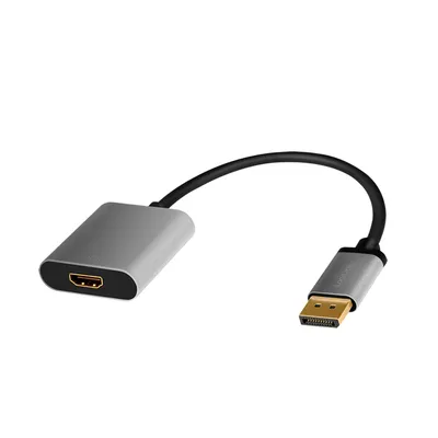 LOGILINK DisplayPort-Adapter CDA0108,DisplayPort/HDMI, Alu, 4k, 0,15m