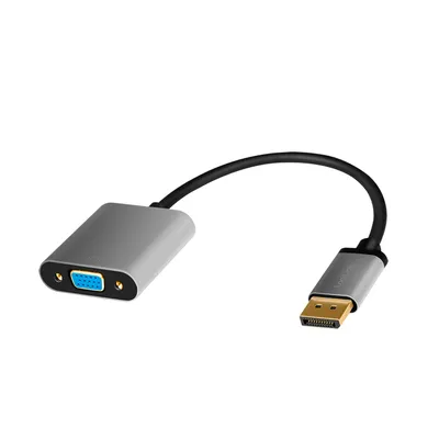 LOGILINK DisplayPort-Adapter CDA0109, DisplayPort/VGA, Alu, 1080p, 0,15m