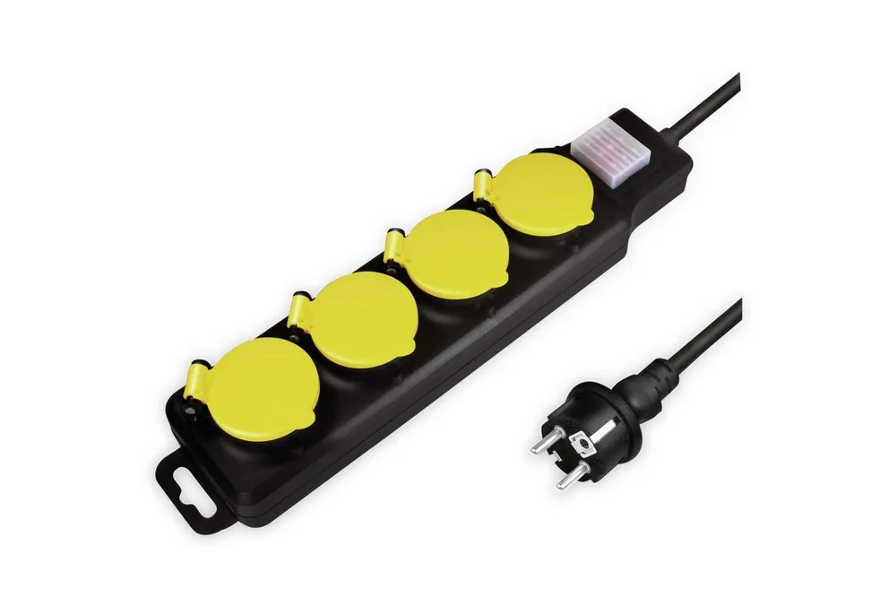 LogiLink Gartensteckdose LOGILINK Steckdosenleiste LPS254, 4-fach, 4x CEE 7/3, Outdoor