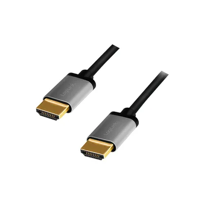 LOGILINK HDMI-Kabel CHA0100, Stecker/Stecker, Alu, 4k, 1 m