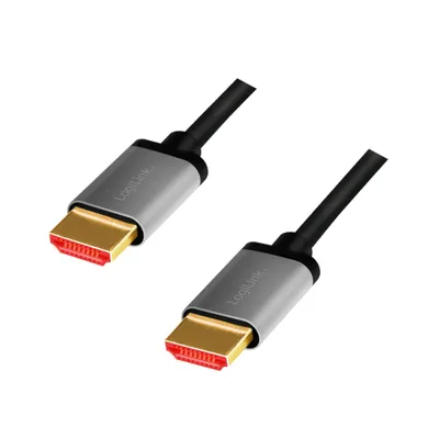 LOGILINK HDMI-Kabel CHA0105, Stecker/Stecker, Alu, 8k, 2 m