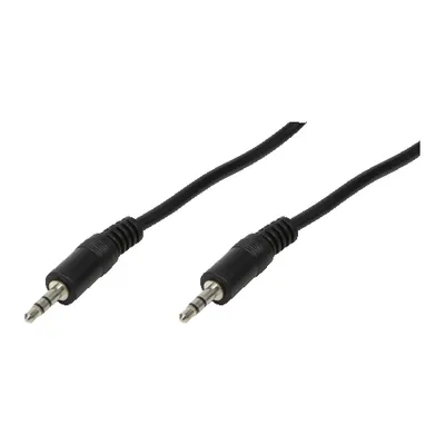 LOGILINK Klinkenkabel CA1048, 0,20 m, 2x Stecker 3,5 mm, stereo, schwarz