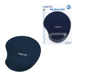 LOGILINK Maus-Pad mit Gel-Auflage, blau