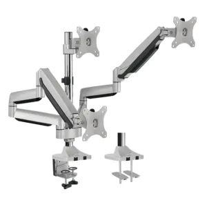 LOGILINK Monitorhalterung BP0052 3fach 13-32, 2x Gasdruckfeder, Aluminium