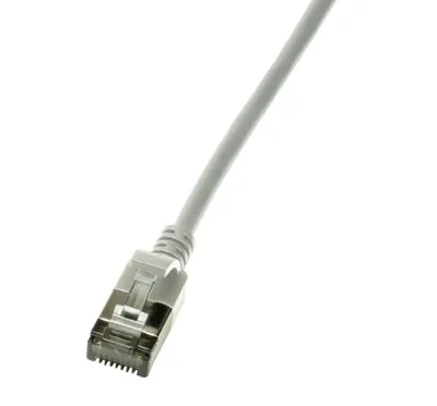 LOGILINK Patchkabel SlimLine Ultraflex CAT.6A U/FTP grau 1,5m