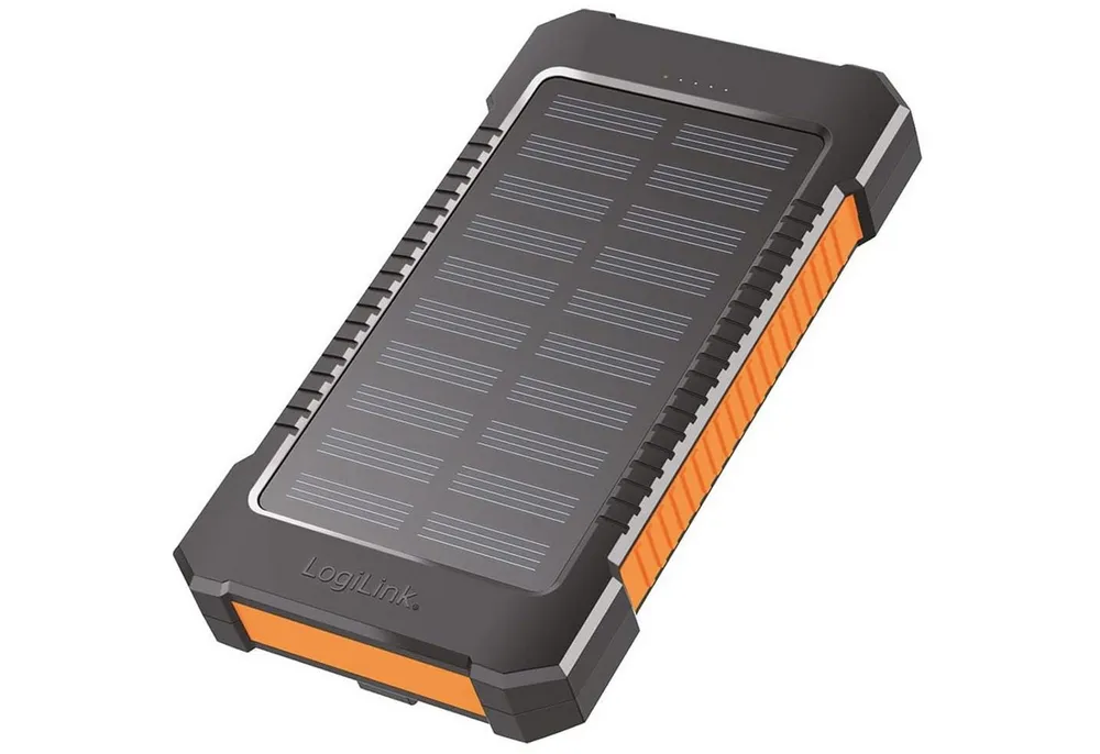 LogiLink Solar-Powerbank 8000 mAh orange Powerbank