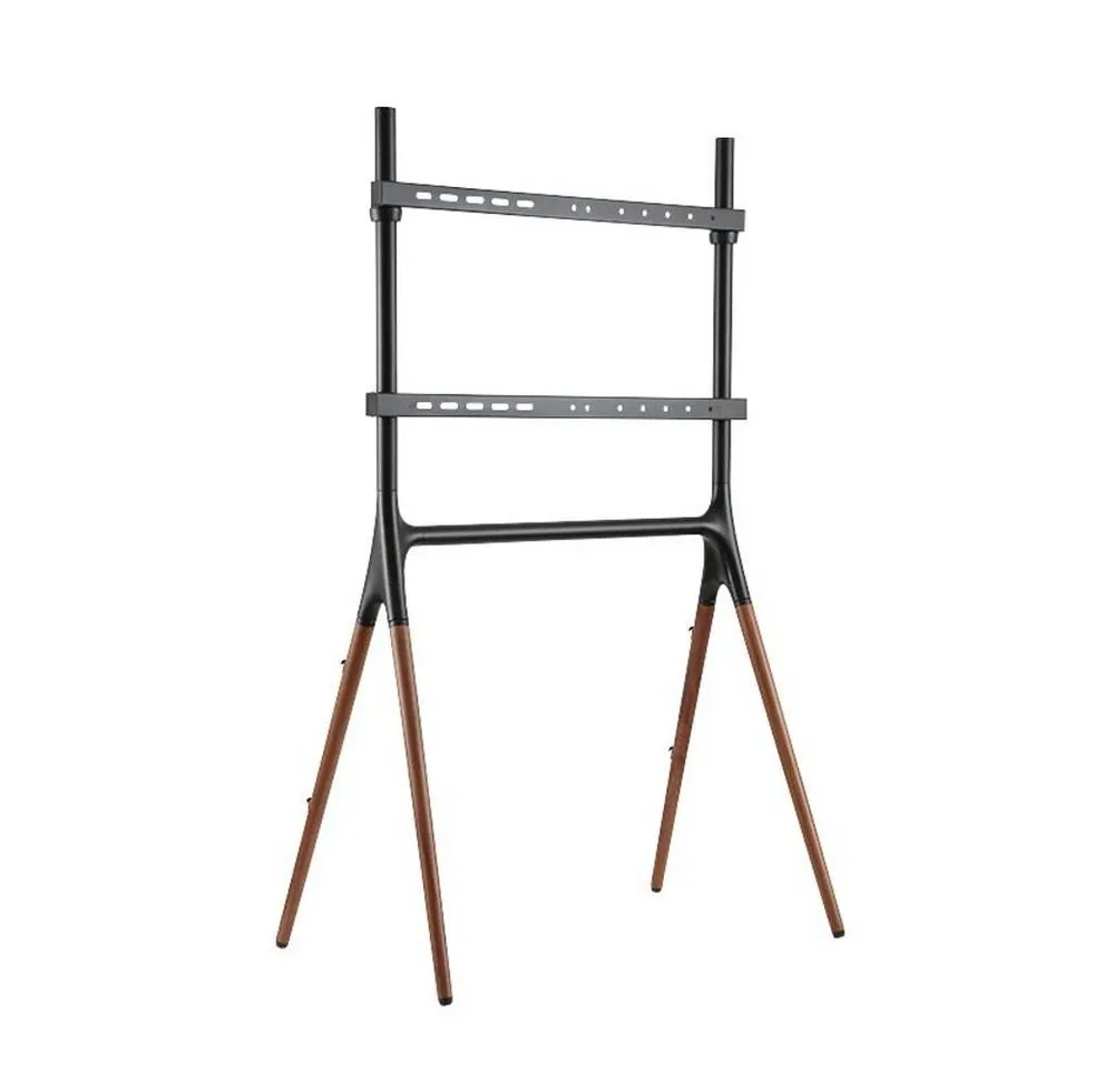 LogiLink TV-Ständer, (bis 70 Zoll, TV Ständer mit Walnussholz - Beinen 49-70" Zoll bis 40kg)