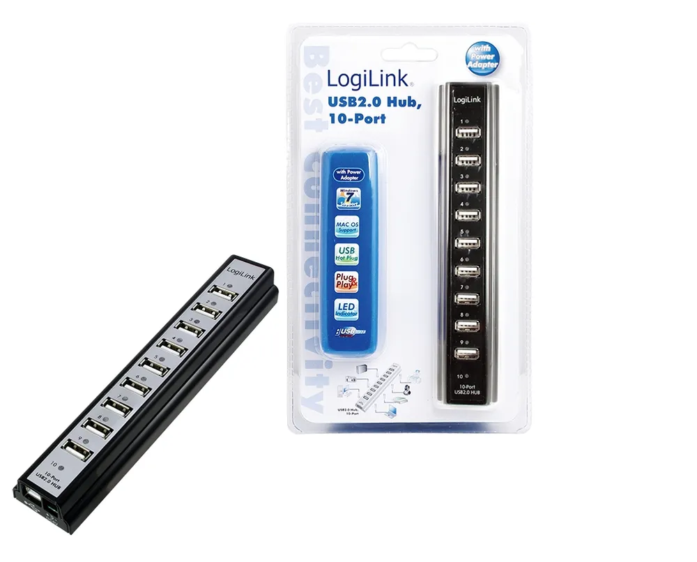 LOGILINK USB 2.0-Hub 10-Port