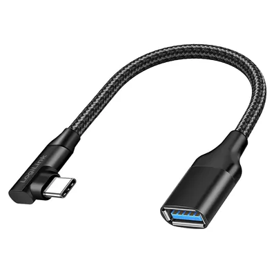 LOGILINK USB-C-Adapter CU0100 C/M zu USB-A/F OTG 0,2m