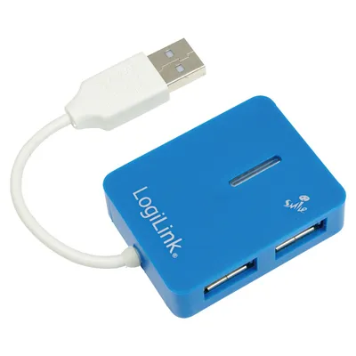 LOGILINK USB-Hub Smile, blau
