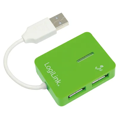 LOGILINK USB-Hub Smile, grün