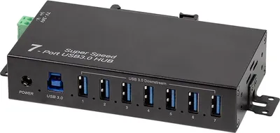 LOGILINK USB-Hub UA0444 7-Port Industrie