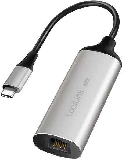 LOGILINK USB-Netzwerkadapter UA0456 USB 3.2, USB-C/M zu RJ45/F