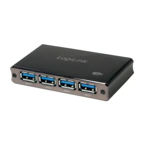 LOGILINK USB3.0-Hub UA0282, 4-Port, Aluminium
