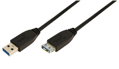 LOGILINK USB3.0-Verlängerungskabel, 2 m, schwarz, CU0042