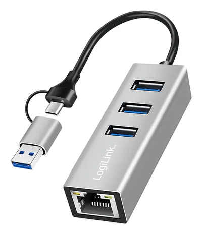 LOGILINK USB3.2 Hub UA0440 4-Port silber