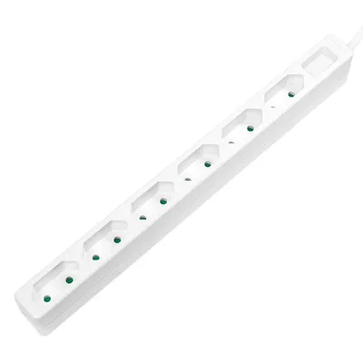 Steckdosenleiste LogiLink LPS231 6 Steckplätze Typ C 1,5 m Innen IP20 Weiß