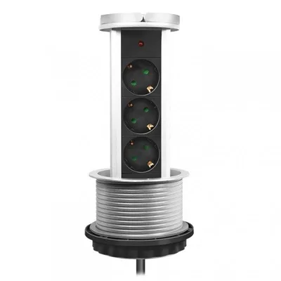 Steckdosenleiste LogiLink LPS235A 3 Steckplätze mit Kindersicherung und LED-Anzeige