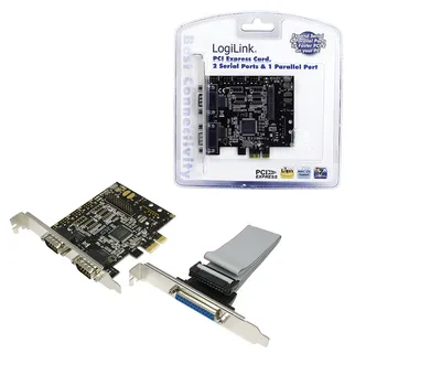 LogiLink PCIe Parallel-Serie RS-232 Interner Interface-Adapter