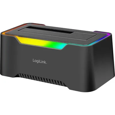 Dockingstation LogiLink QP0035 USB-C 3.2 Gen 1 HDD SSD SATA RGB