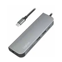 Dockingstation LogiLink UA0343 USB 3.2 HDMI Kartenleser Aluminium