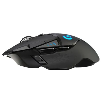 Logitech G502 Lightspeed Kabellose Gaming-Maus Schwarz – Leistung, Geschwindigkeit und Komfort für anspruchsvolle Gamer – Multiplattform-Kompatibilität – 11 programmierbare Tasten – Langlebiger wiederaufladbarer Akku – Optischer Hero 16k-Sensor