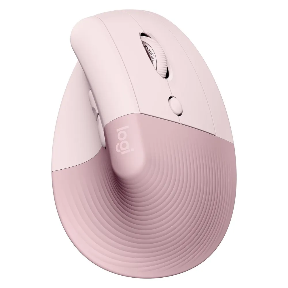 Logitech Lift Vertikale ergonomische Maus Rosa