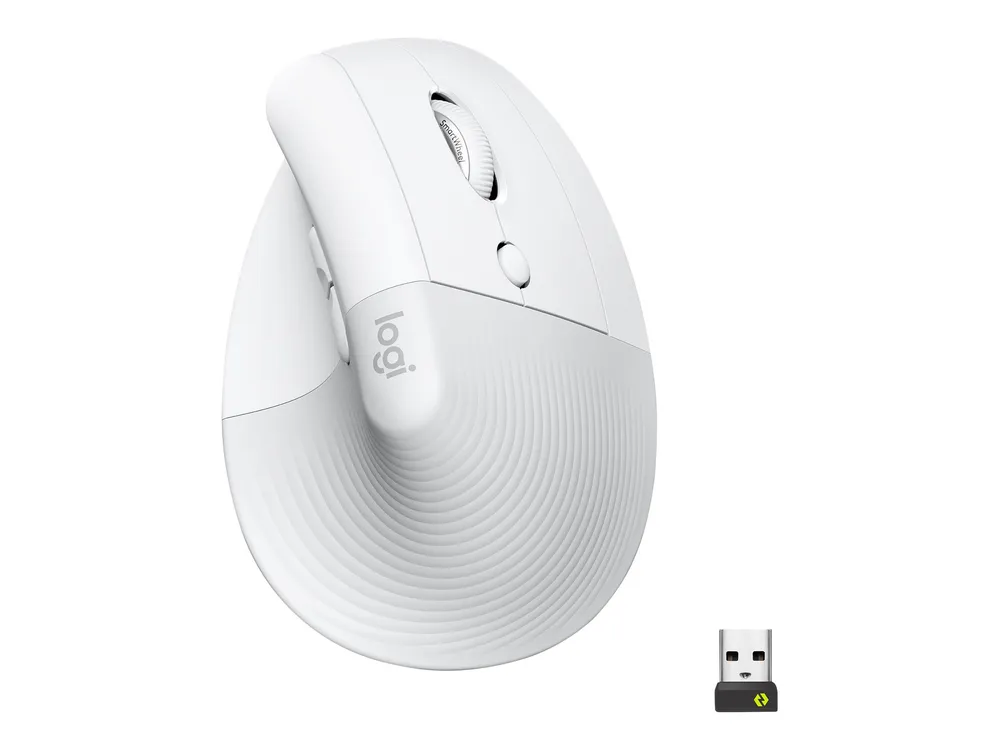 Logitech Lift for Business, Weiß, Bluetooth, Kabellos via USB-Empfänger