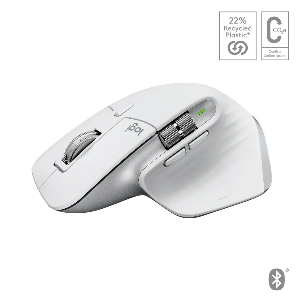 Logitech MX Master 3S for Mac Pale Grey | 910-006572 | Logi Bolt - USB/Bluetooth