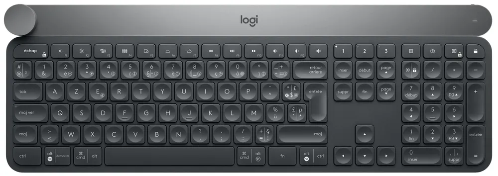 Logitech Craft Advanced keyboard with creative input dial | 920-008497 | Volle Größe (100%) - Kabellos