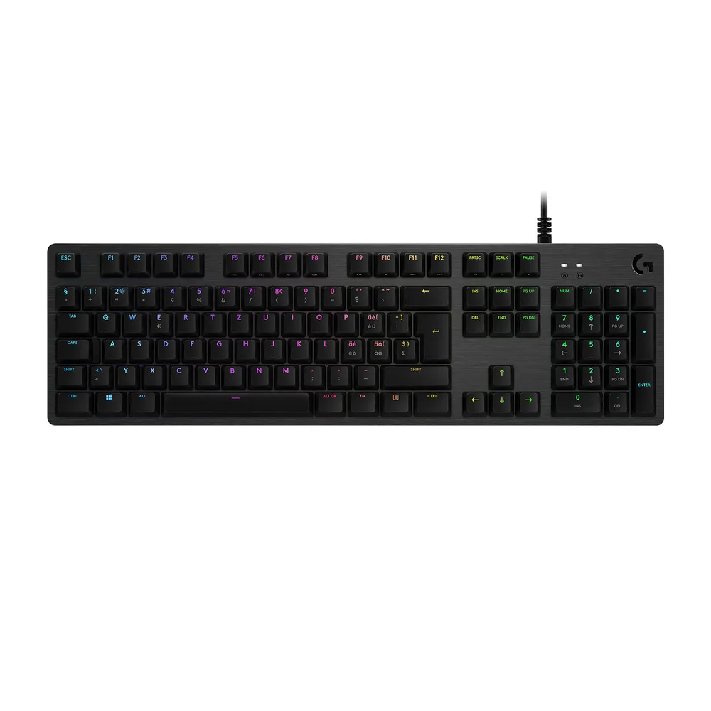 Logitech G G512 CARBON LIGHTSYNC RGB Mechanical Gaming Keyboard with GX Brown switches | 920-009348 | Kabelgebunde