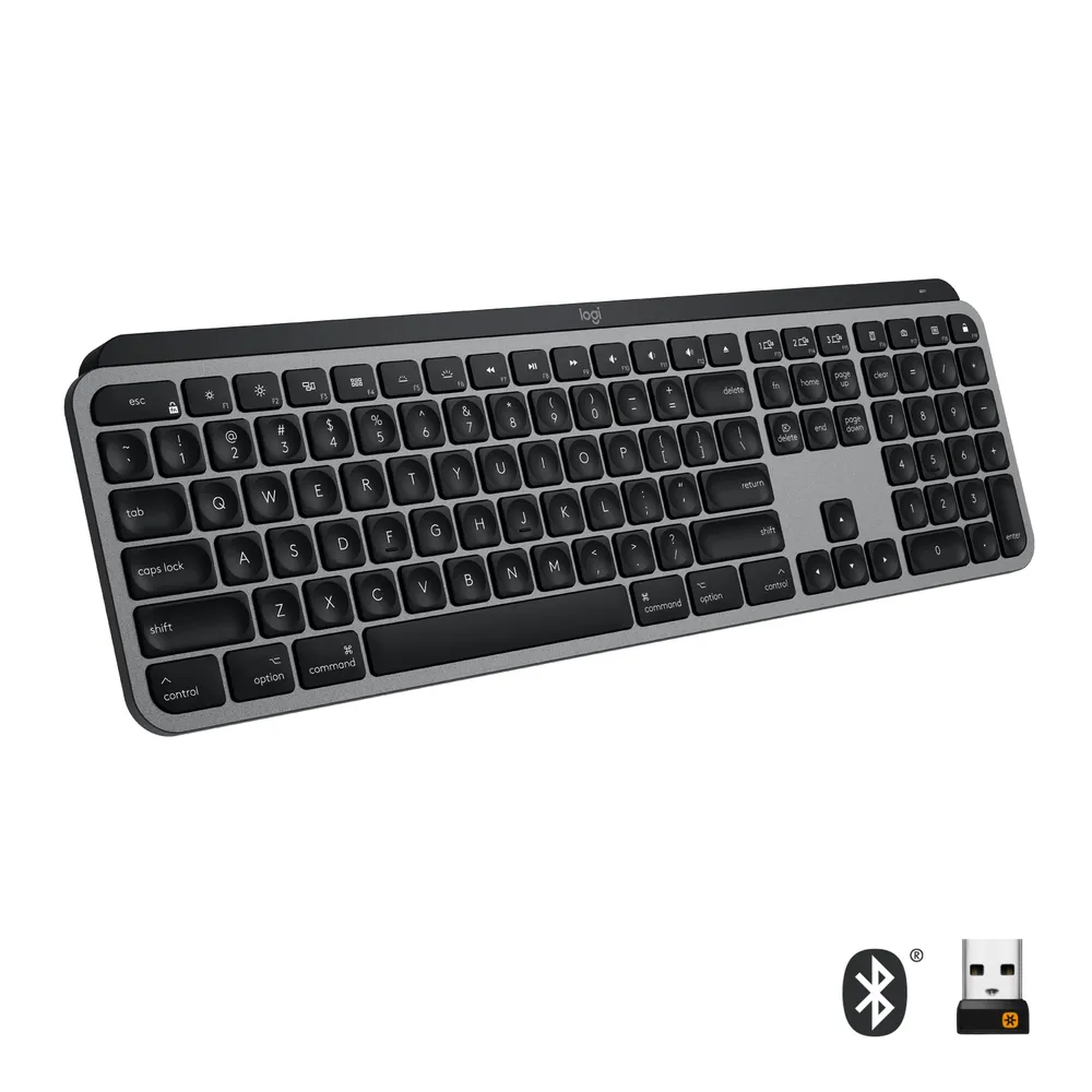 Logitech MX Keys für Mac | 920-009555 | Tastatur - hinterleuchtet