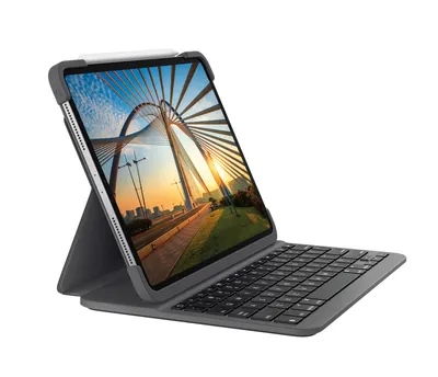 Logitech Slim Folio Pro | 920-009683 | Tastatur und Foliohülle - hintergrundbeleuchtet