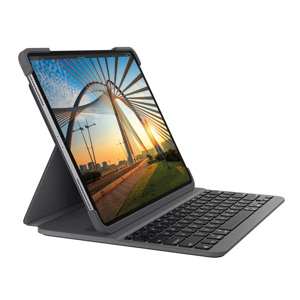 Logitech Slim Folio Pro | 920-009707 | Tastatur und Foliohülle - hintergrundbeleuchtet