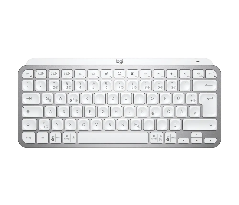 Logitech MX Keys Mini for Business Pale Gray | 920-010598 | weiß/grau - LEDs weiß