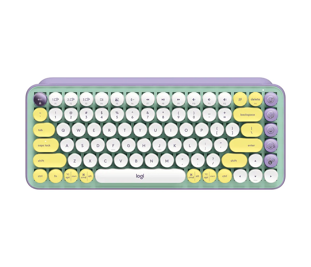 Logitech POP Keys Wireless Mechanical Keyboard With Emoji Keys | 920-010723 | Mini - Kabellos
