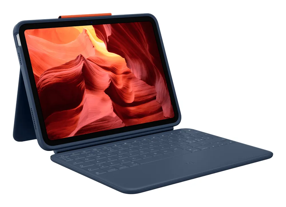 Logitech Rugged Combo 4 | 920-011196 | Tastatur und Foliohülle - Apple Smart connector